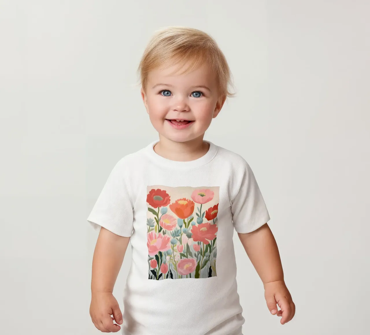 Sinfonia di fiori selvatici - Vibrante maglietta neonato da KidzStudio