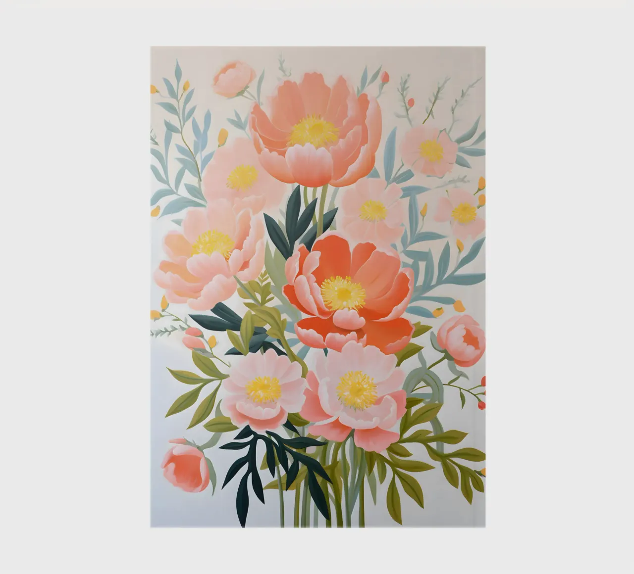 Peony Bliss – Vibrant Floral Design notebook by KidzStudio