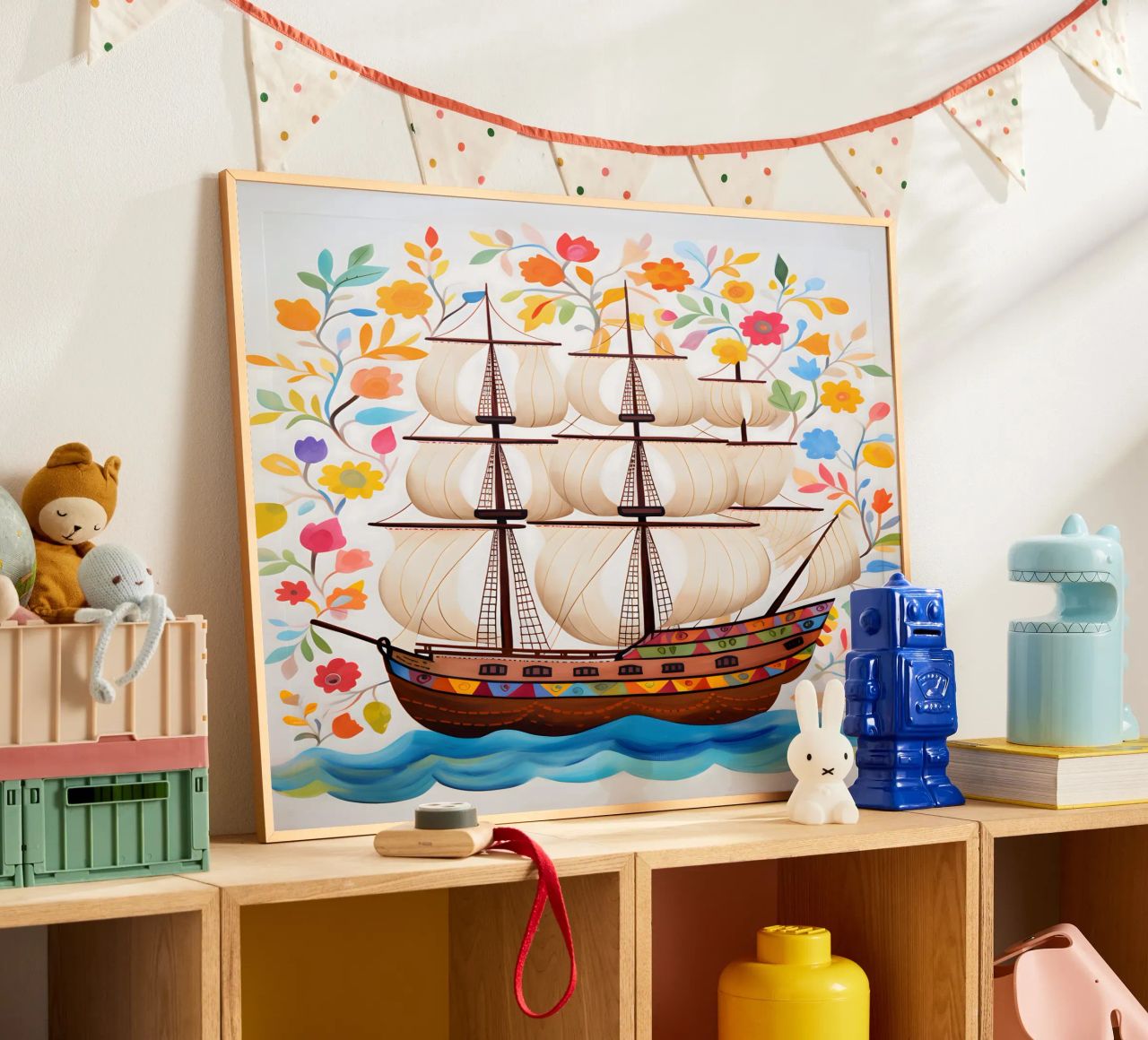 Thriving adventure ship poster by KidzStudio