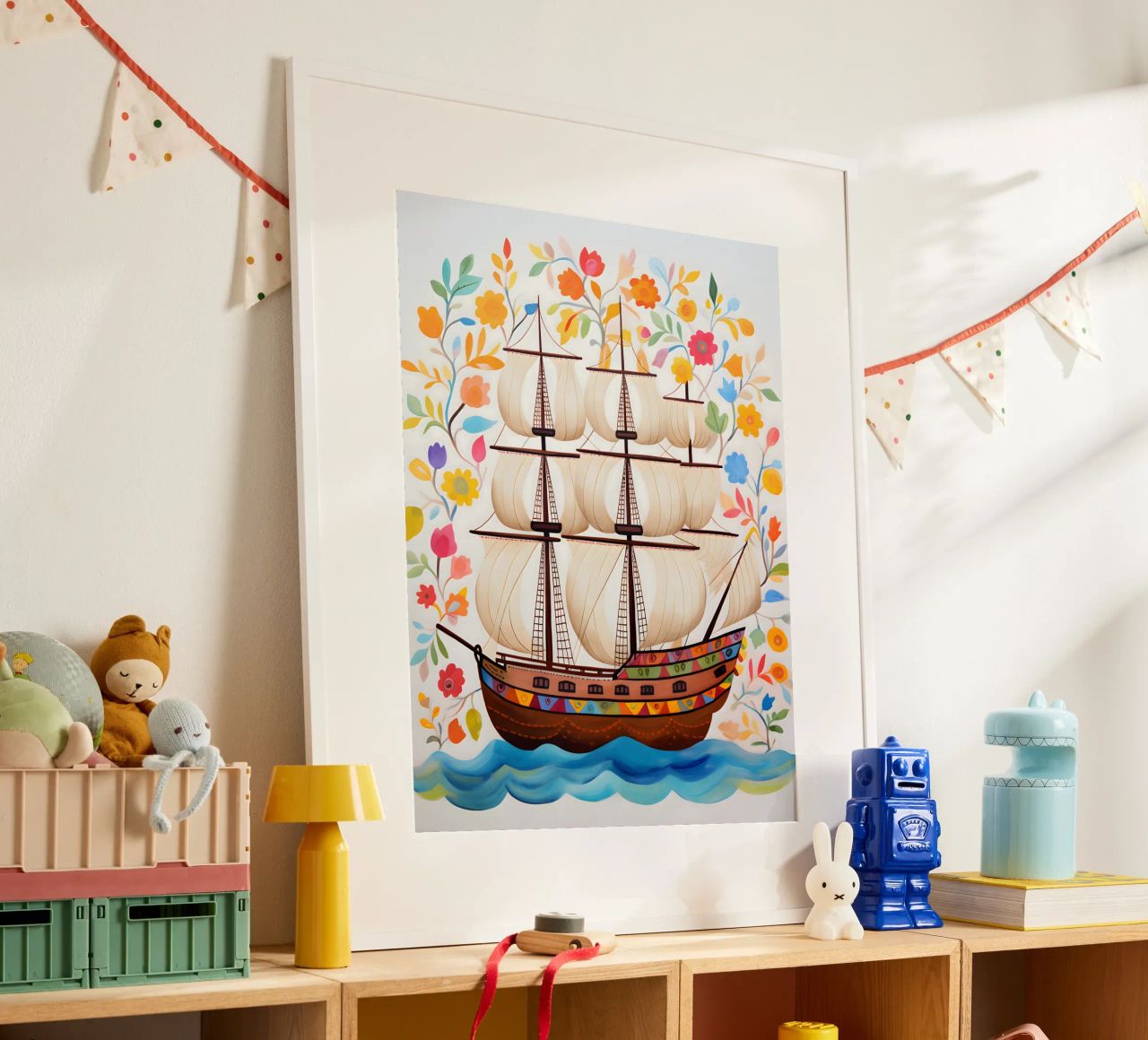Thriving adventure ship poster by KidzStudio