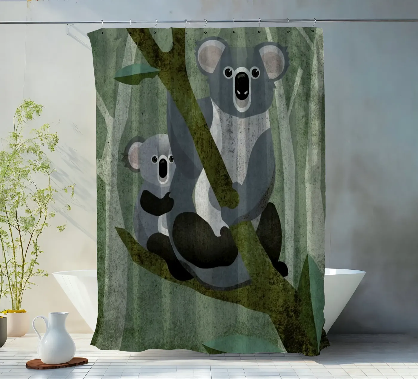 Koala douchegordijn van Sabrina Ziegenhorn