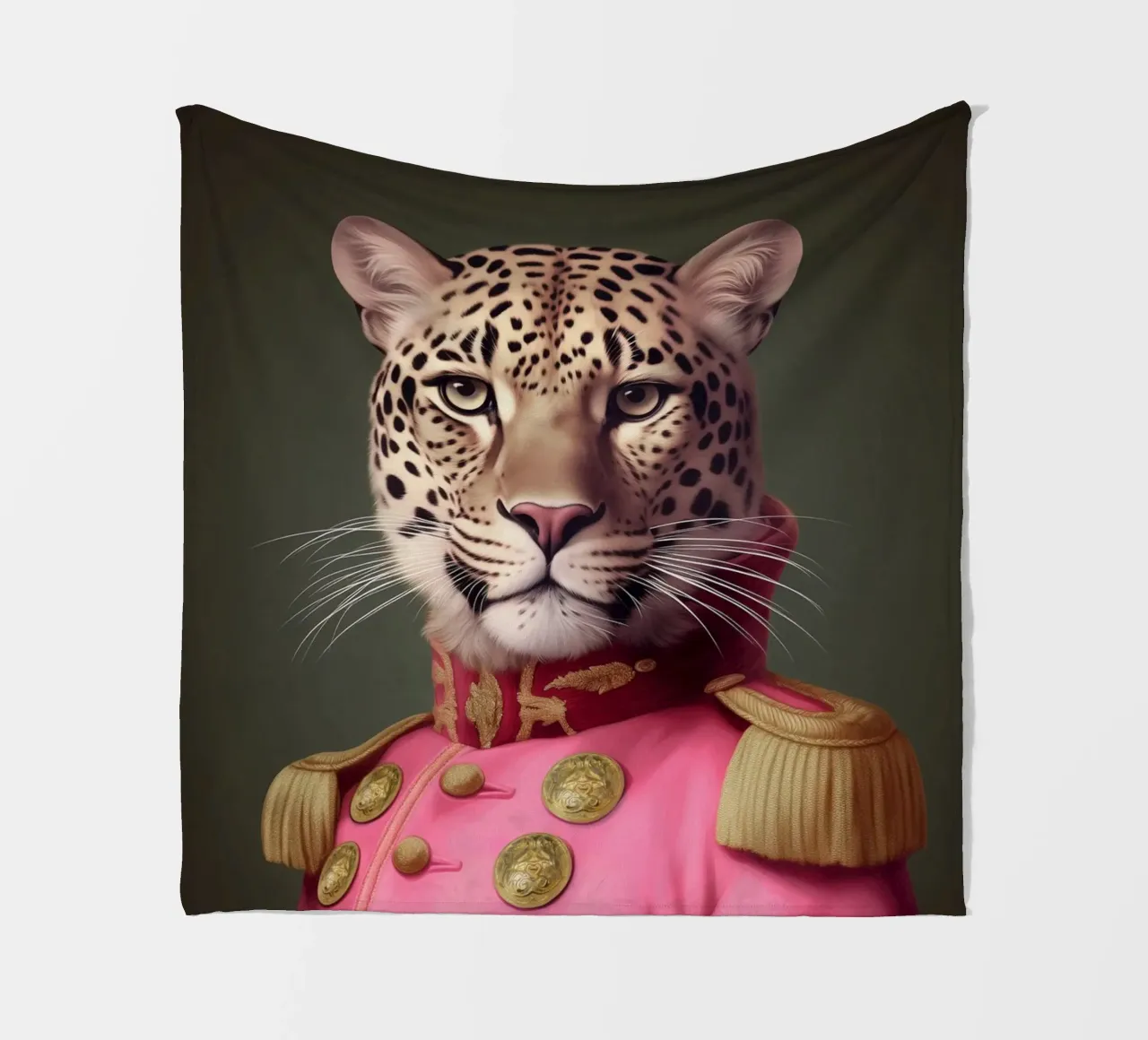 Pittura rosa leopardo coperta in pile da Carinaprint