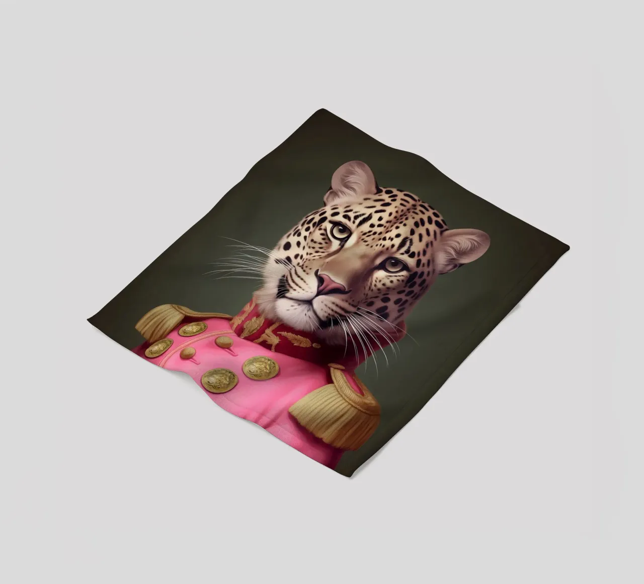 Pittura rosa leopardo coperta in pile da Carinaprint