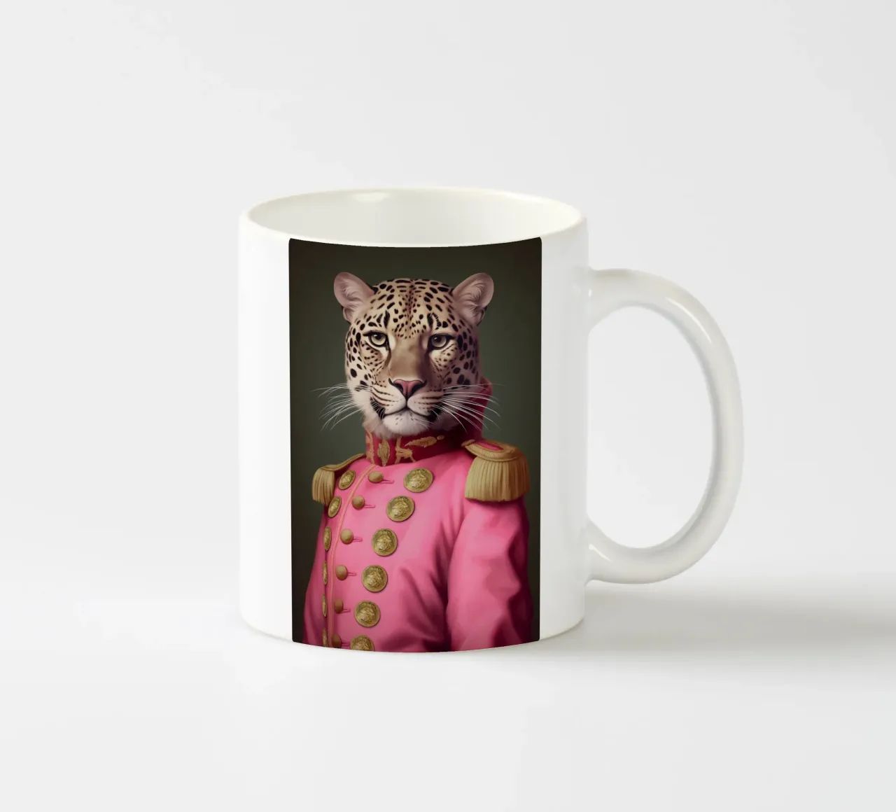 Pittura rosa leopardo tazza in ceramica da Carinaprint