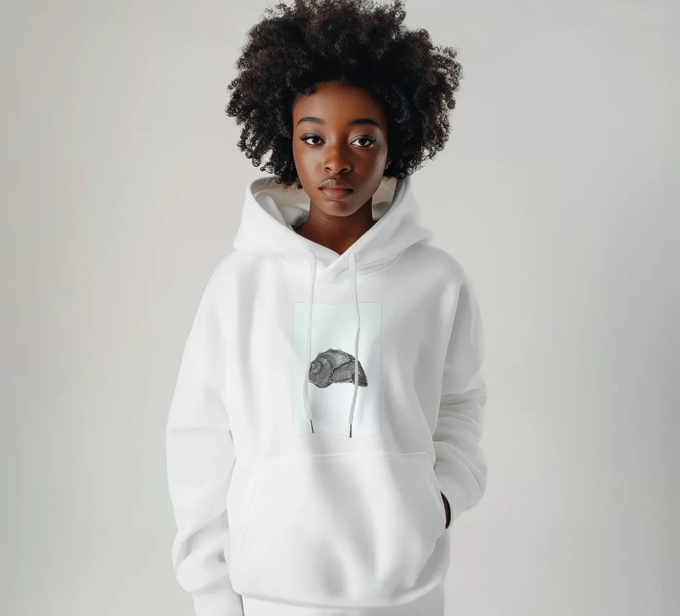Seashell hoodie by Pen & Ink