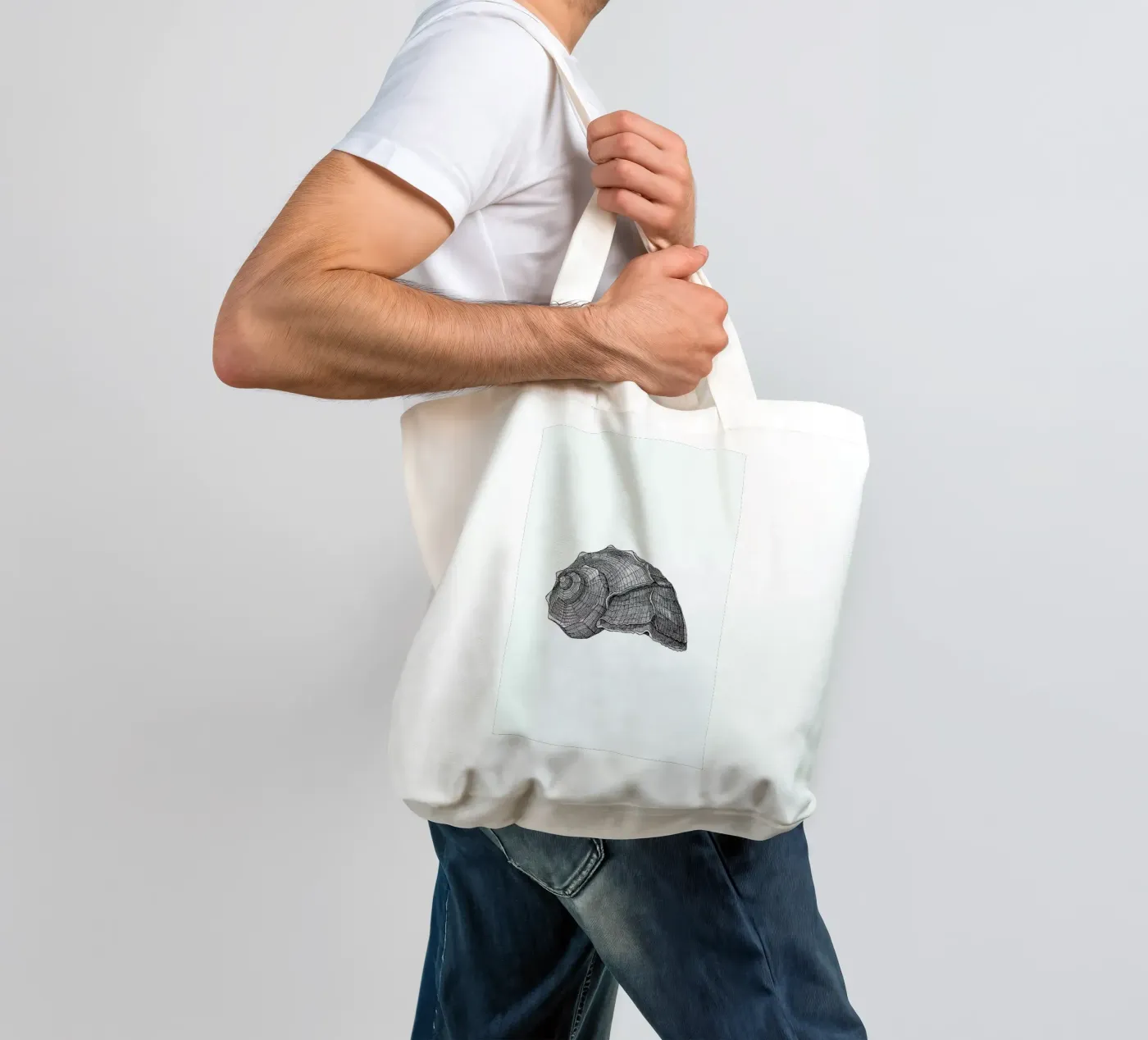 Seashell tote bag by Pen & Ink