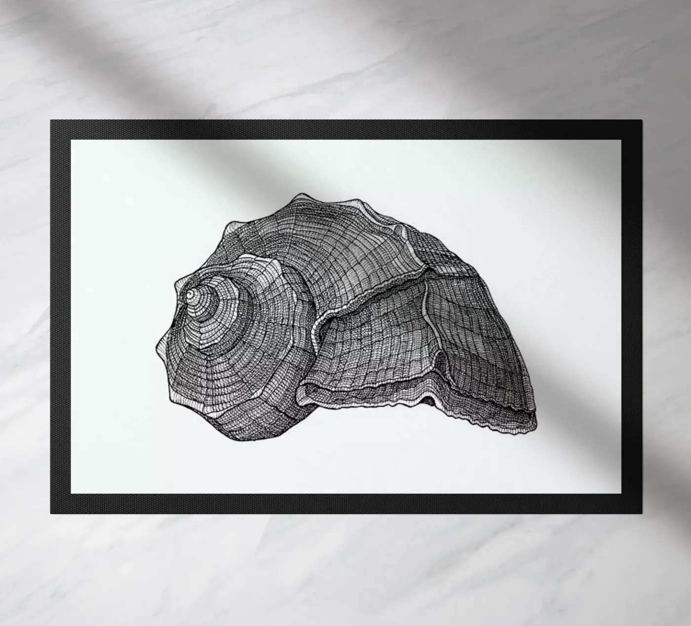 Seashell doormat by Pen & Ink