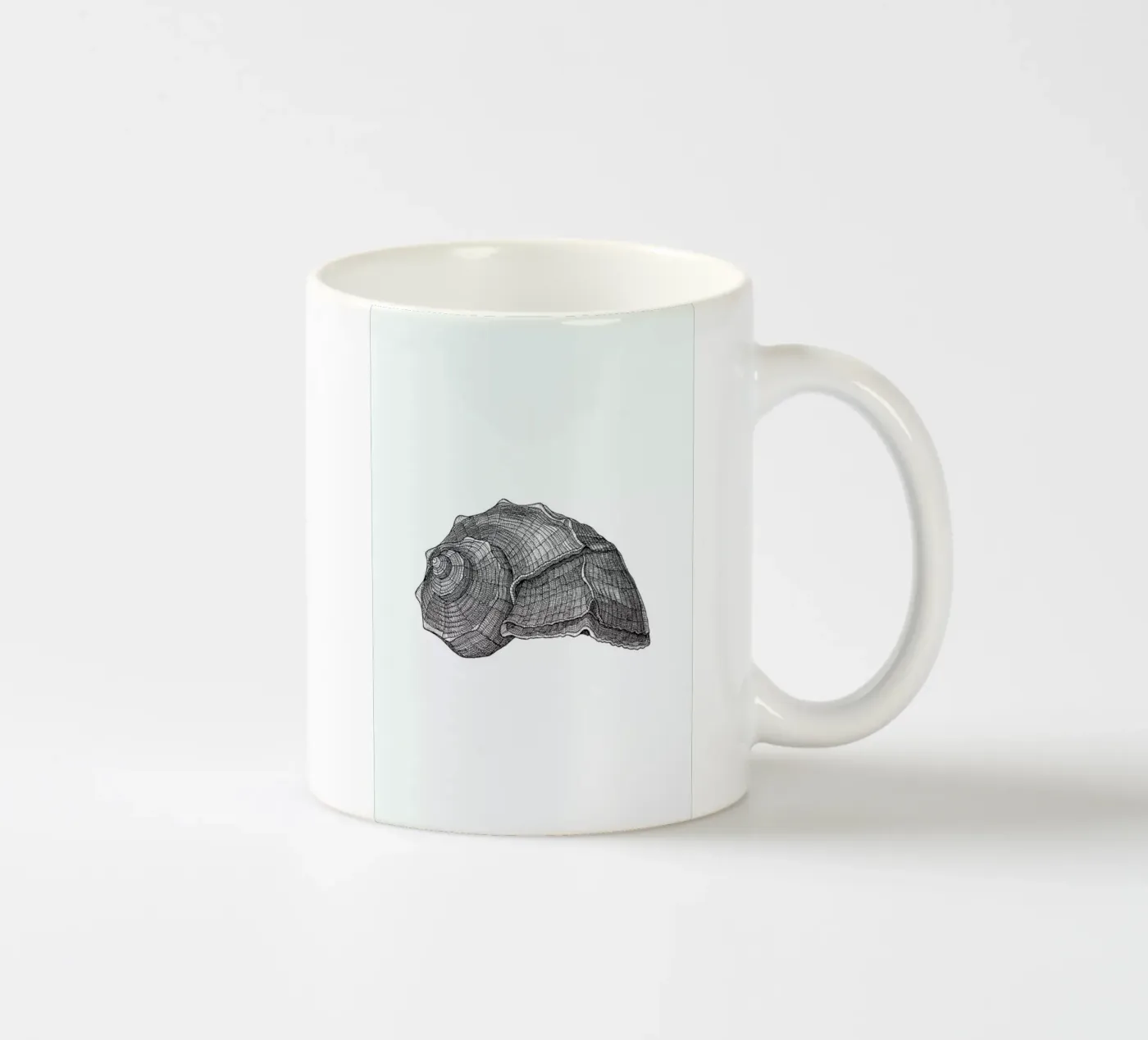 Seashell ceramic mug by Pen & Ink