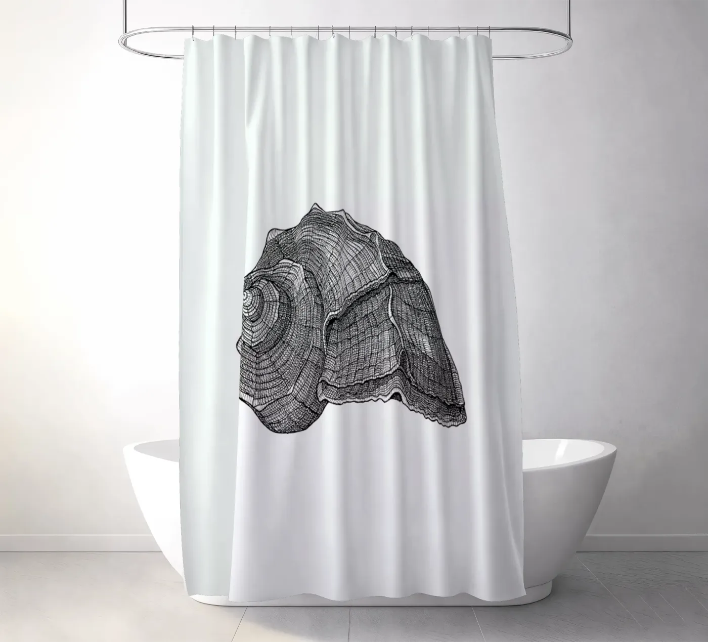 Seashell Duschvorhang von Pen & Ink