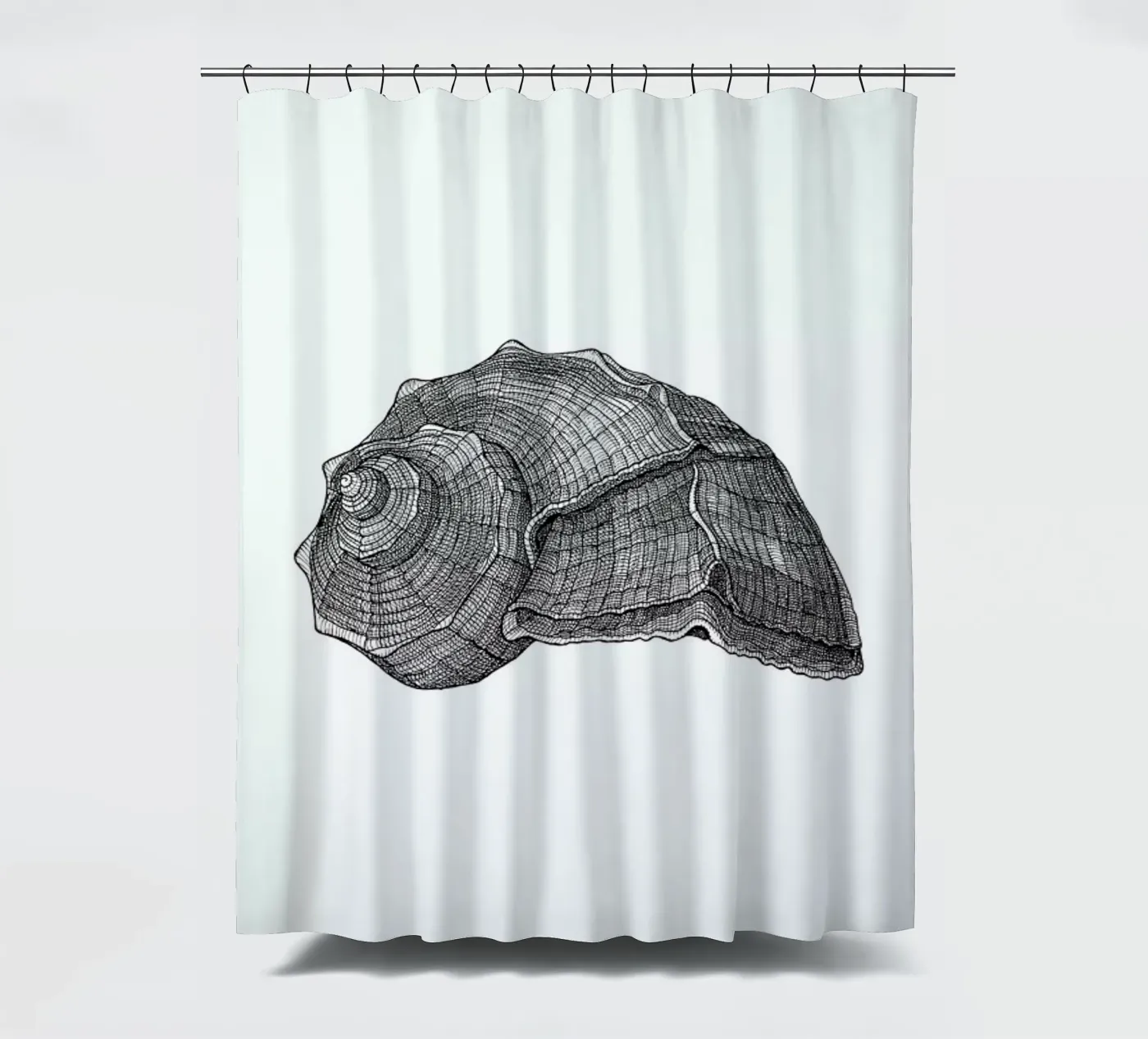 Seashell douchegordijn van Pen & Ink