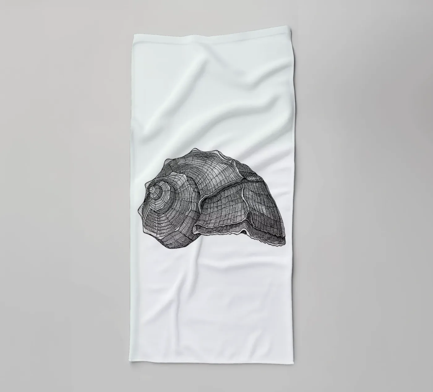 Seashell badhanddoek van Pen & Ink