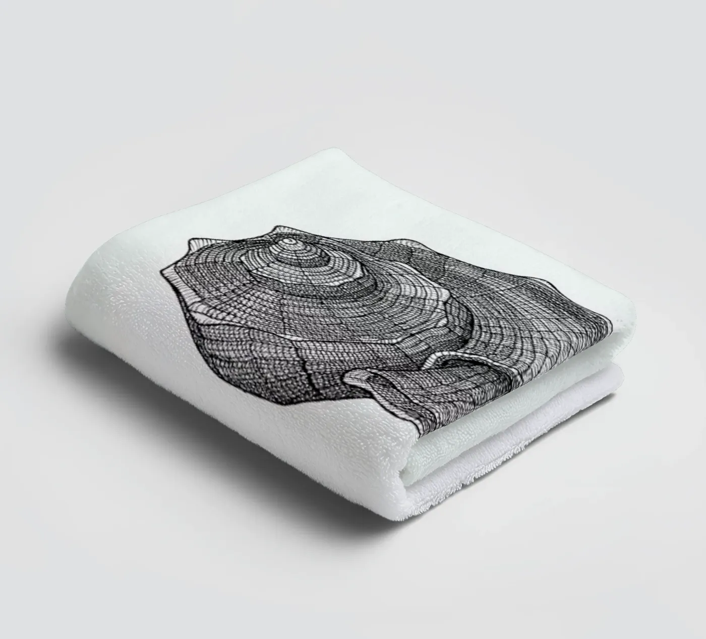 Seashell badhanddoek van Pen & Ink