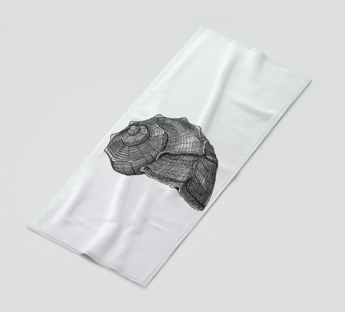 Seashell beach towel by Pen & Ink