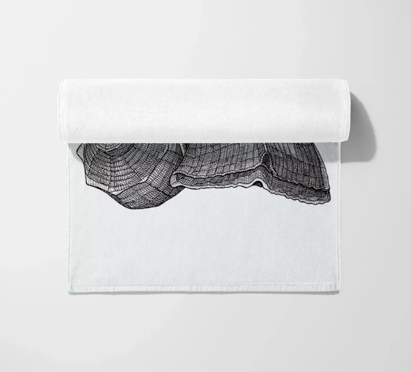 Seashell beach towel by Pen & Ink