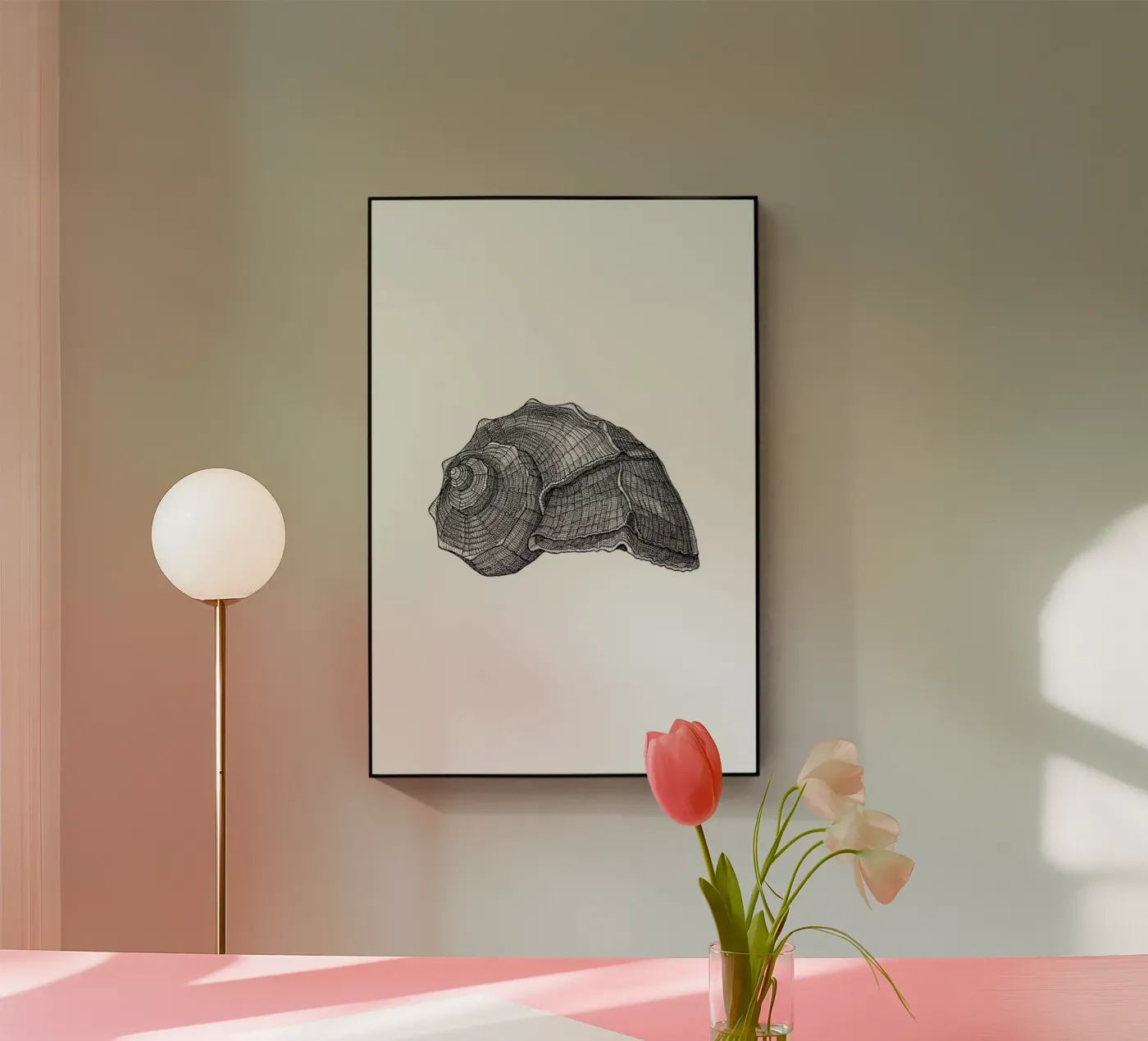 Seashell plexiglass da Pen & Ink