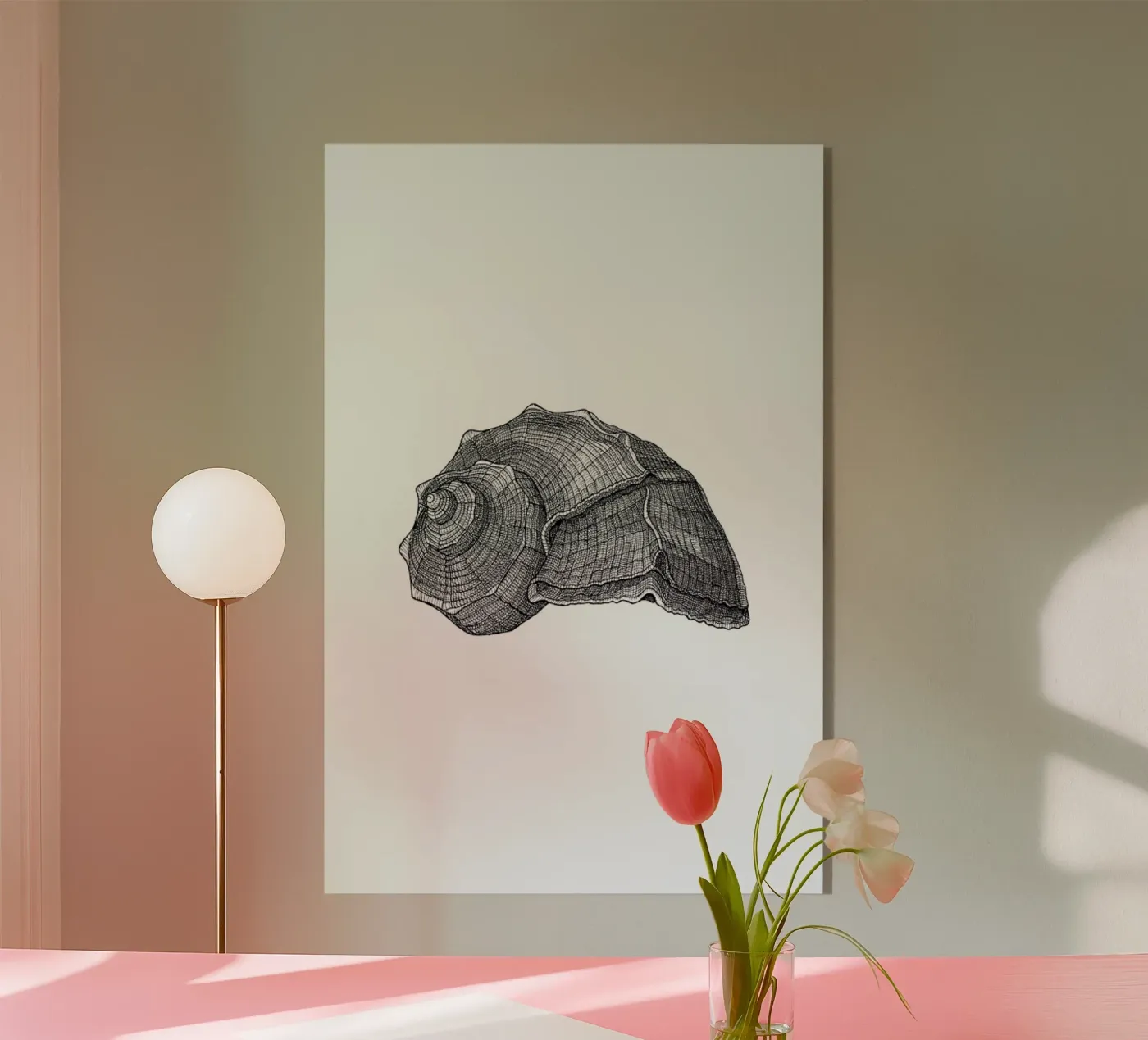 Seashell plexiglass da Pen & Ink