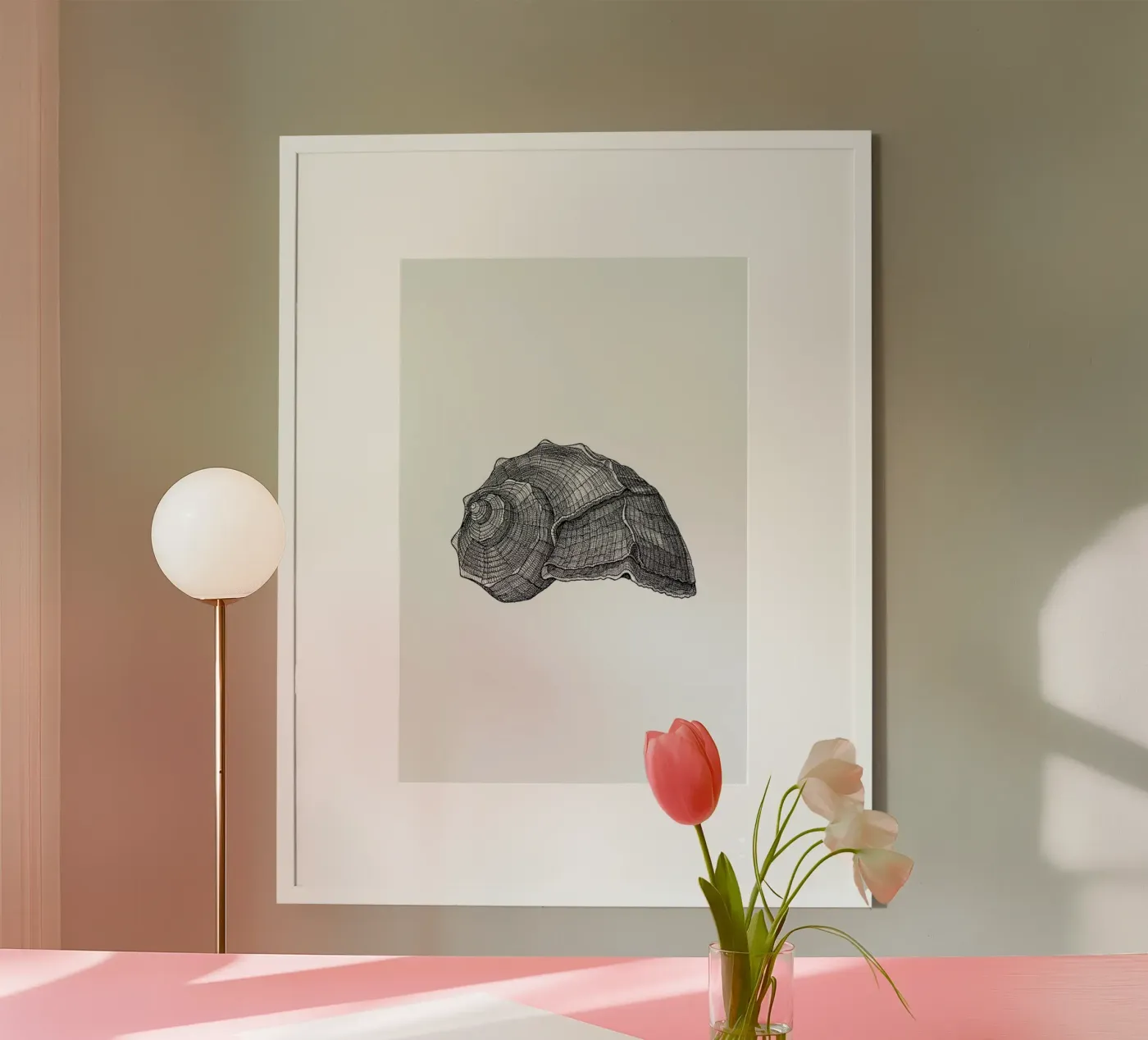 Seashell Poster von Pen & Ink