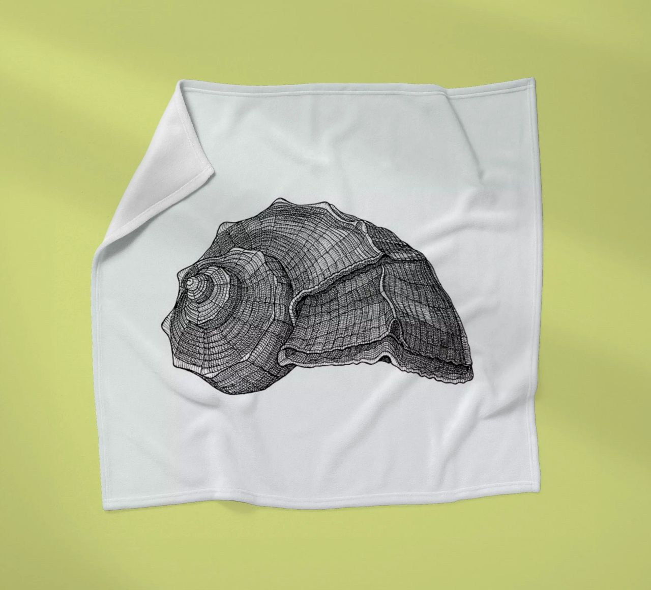 Seashell coperta in pile da Pen & Ink