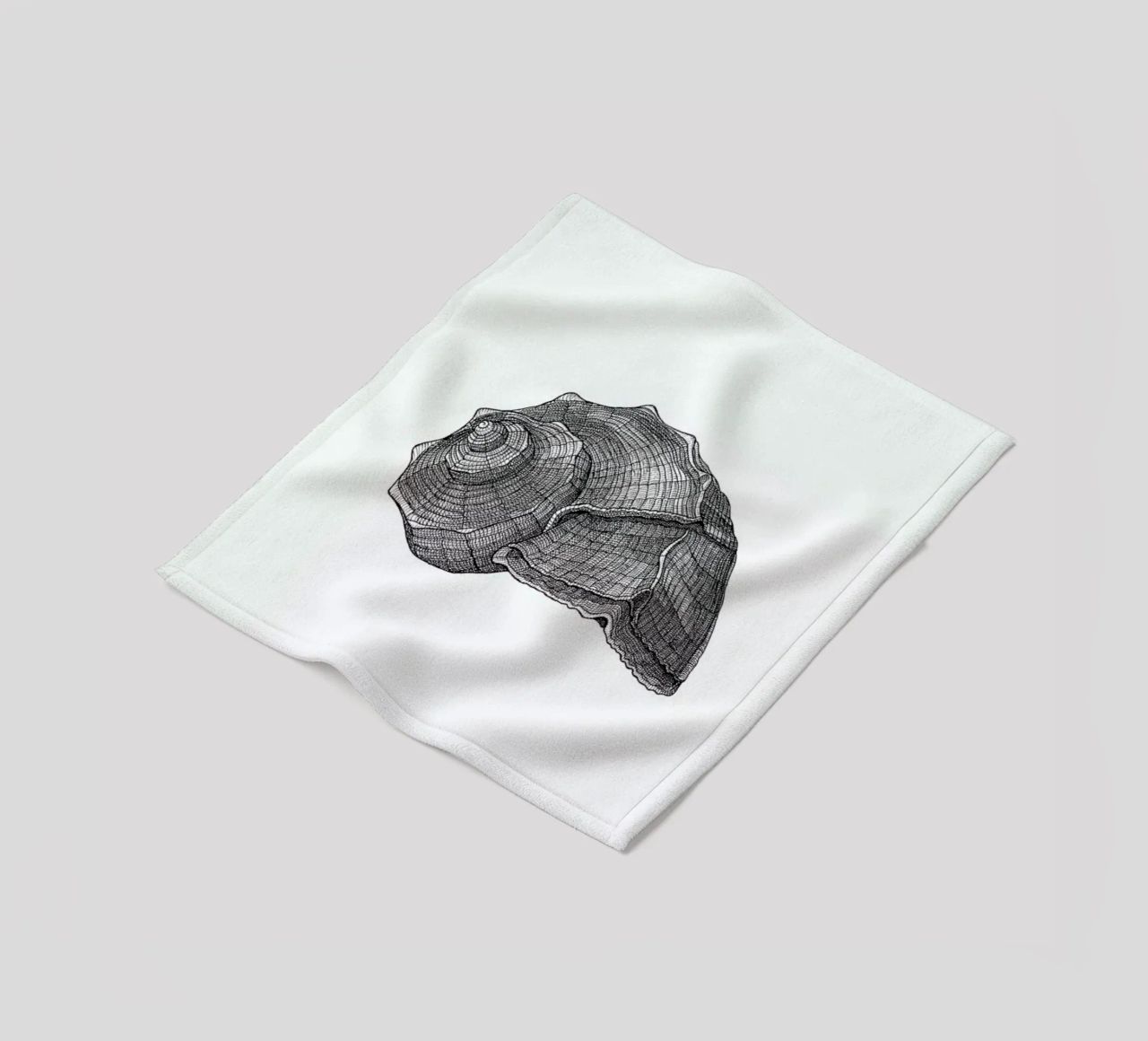Seashell coperta in pile da Pen & Ink