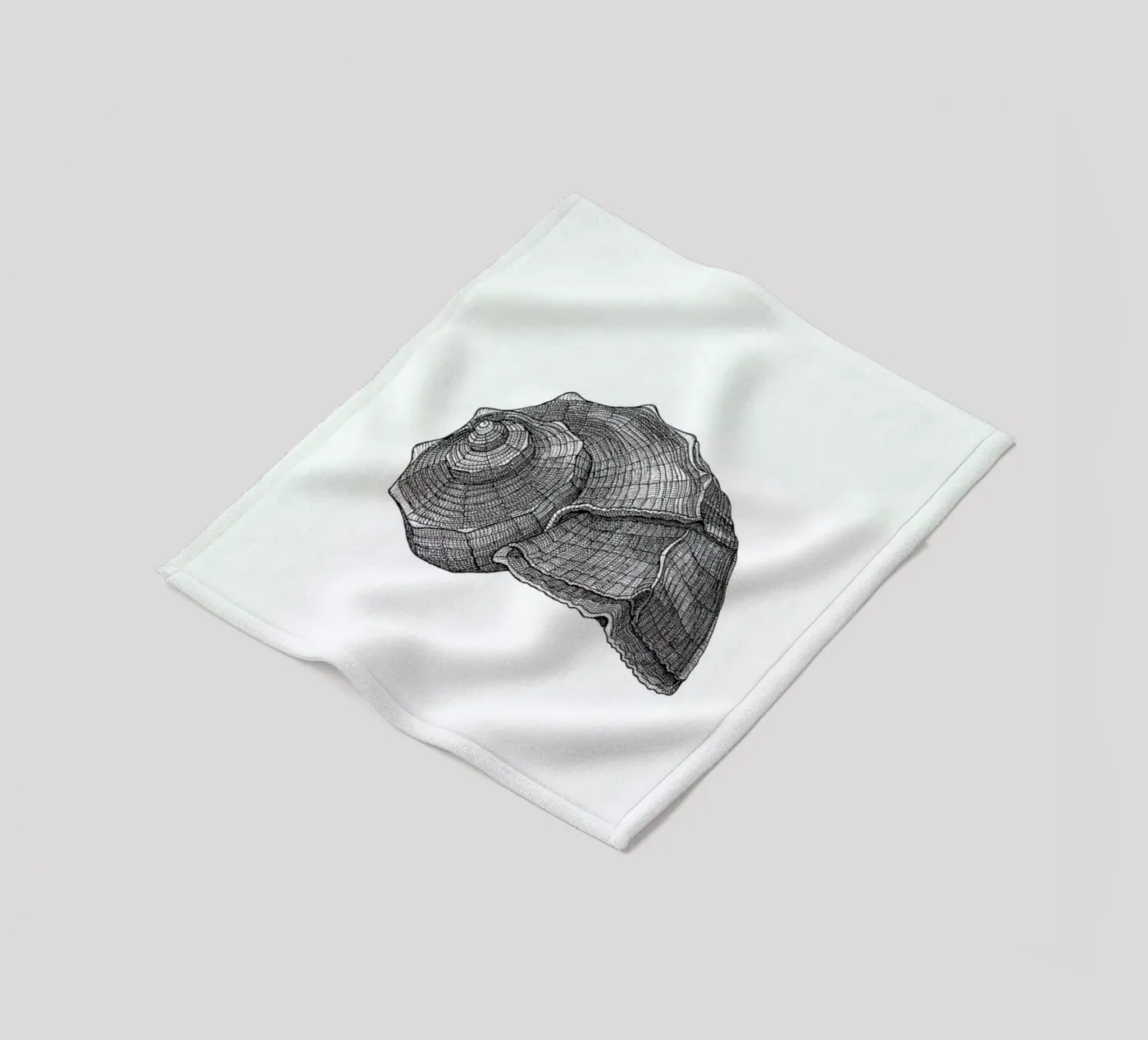Seashell coperta in pile da Pen & Ink
