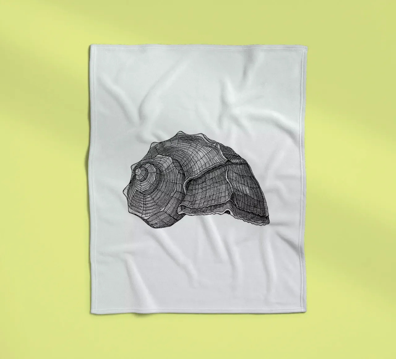 Seashell coperta in pile da Pen & Ink