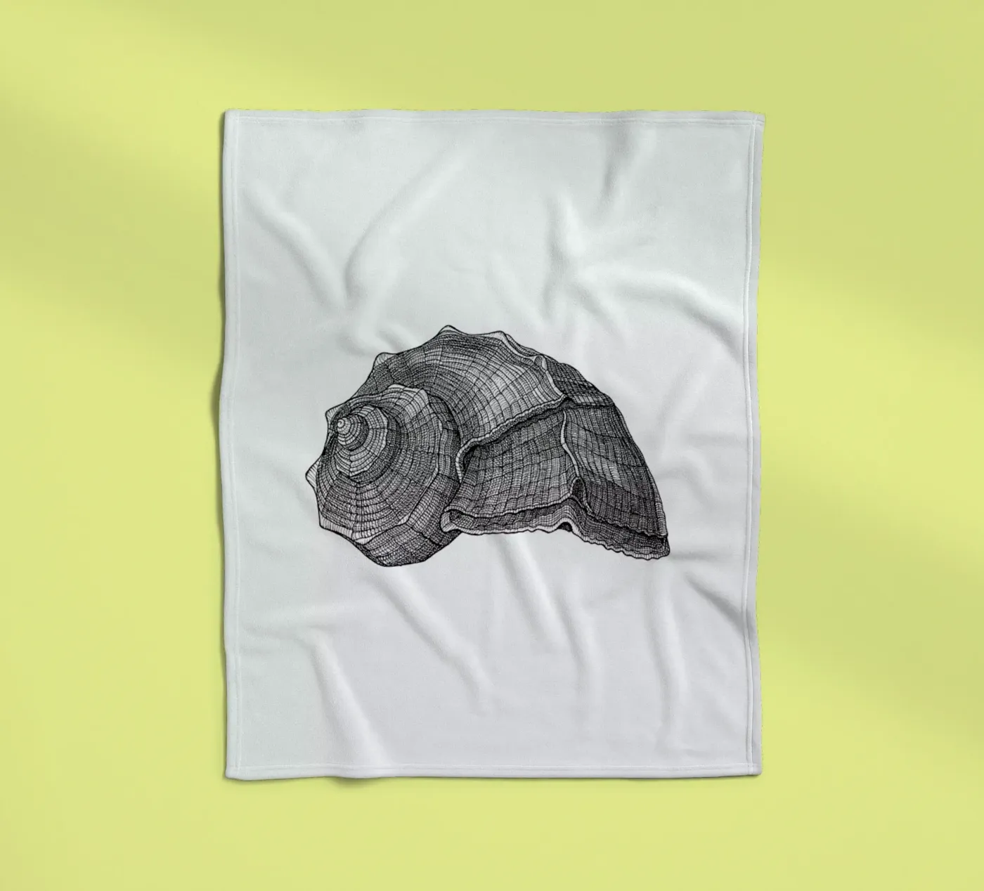 Seashell coperta in pile da Pen & Ink