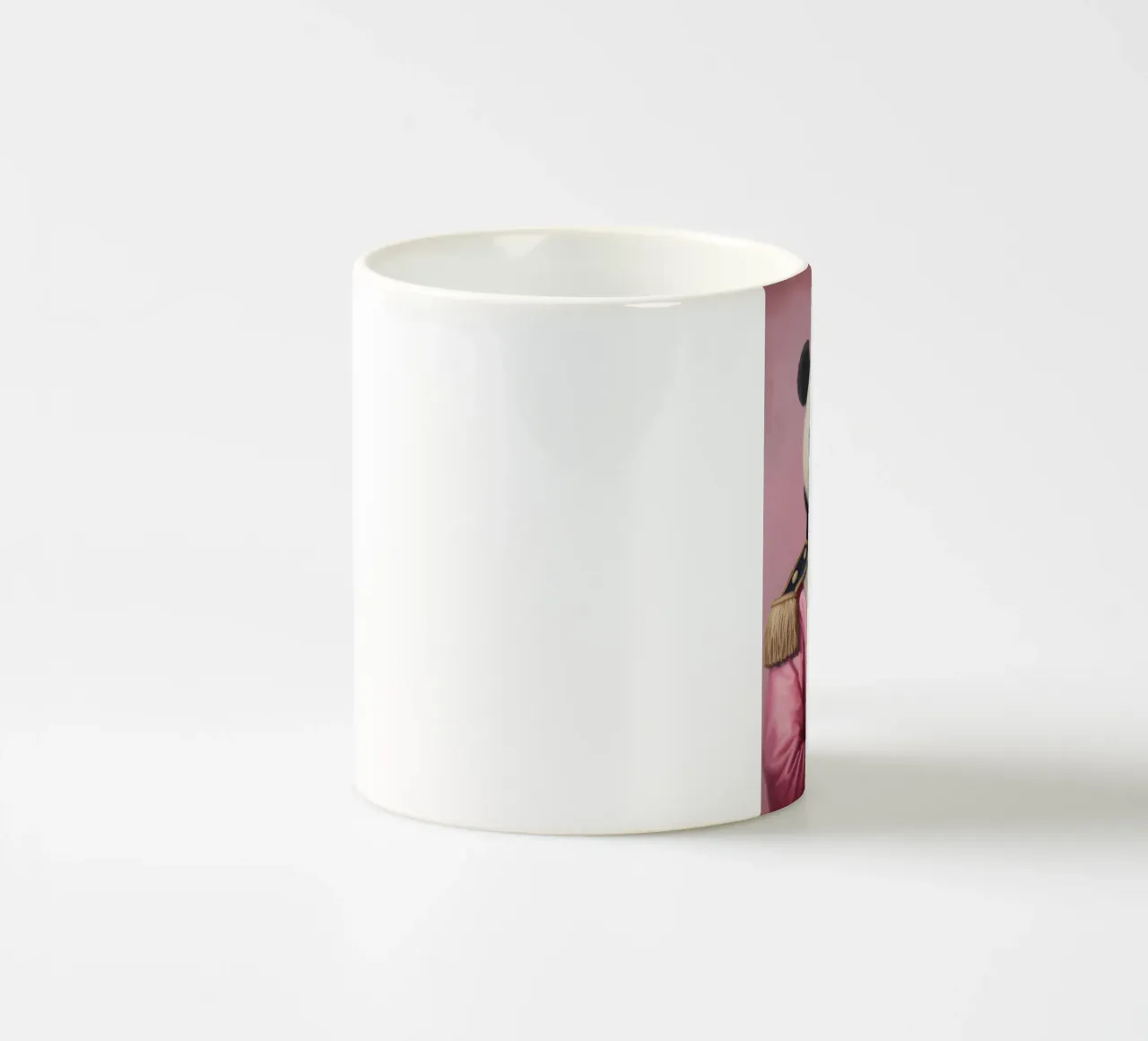 Pittura dell'orso panda rosa tazza in ceramica da Carinaprint