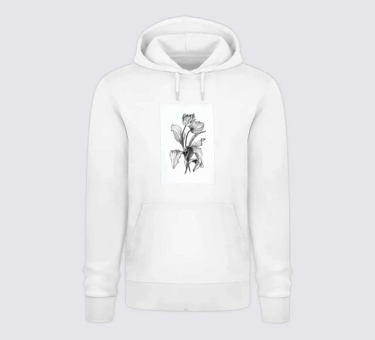 Tulips felpa con cappuccio da Pen & Ink