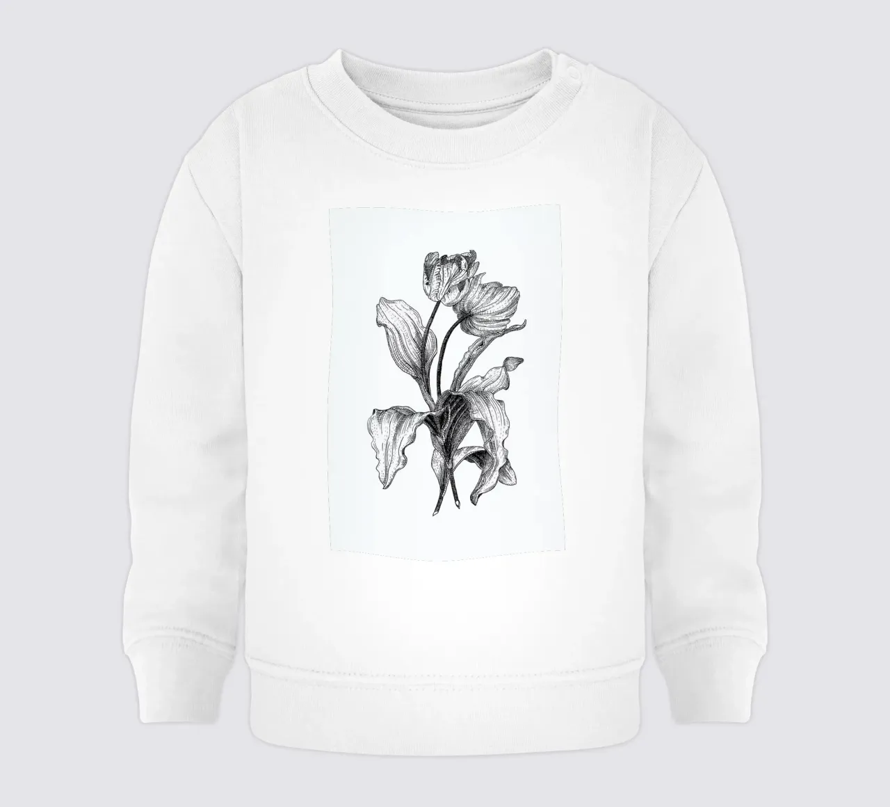 Tulips baby sweatshirt by Pen & Ink
