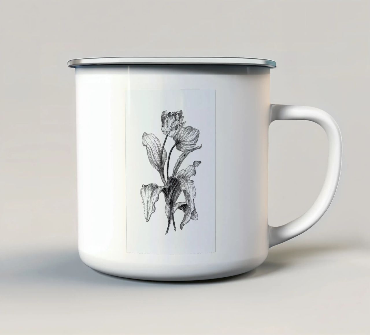 Tulips tazza in smalto da Pen & Ink