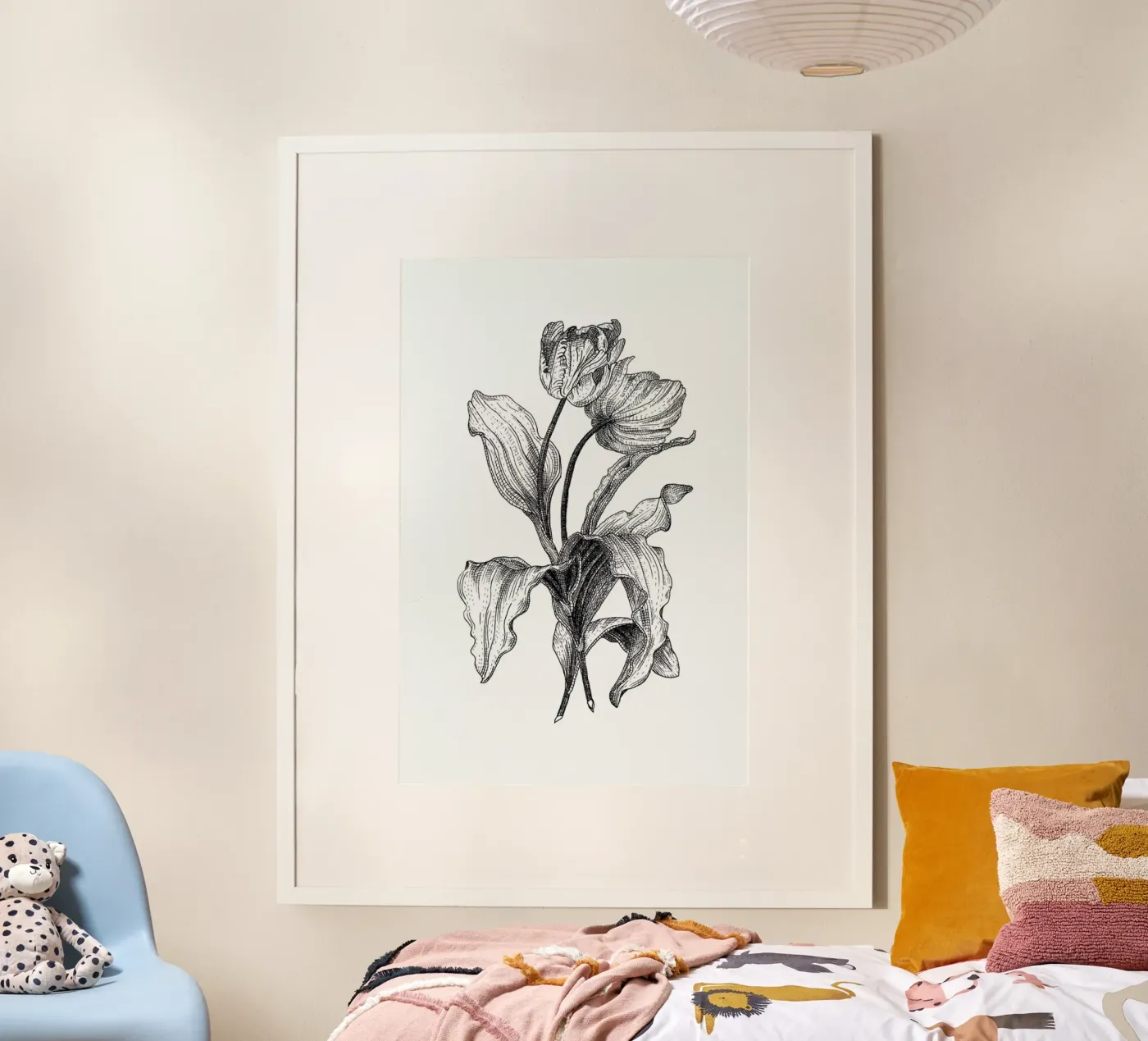 Tulips poster da Pen & Ink