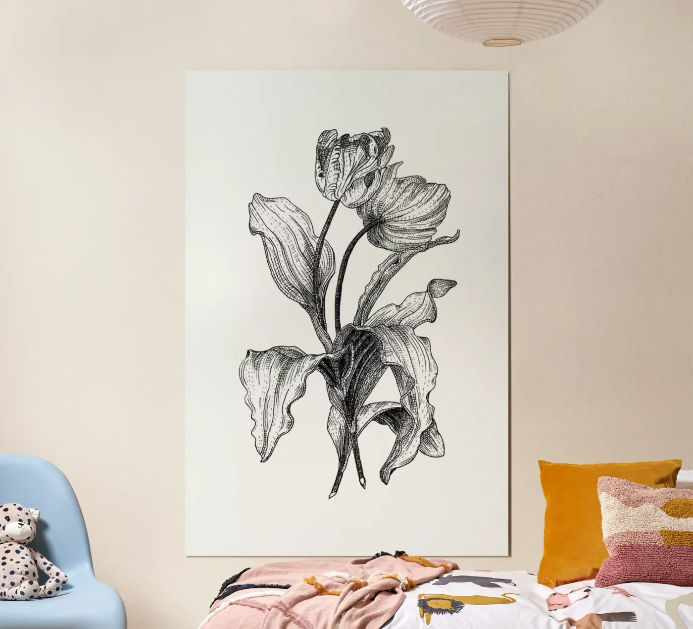 Tulips poster da Pen & Ink