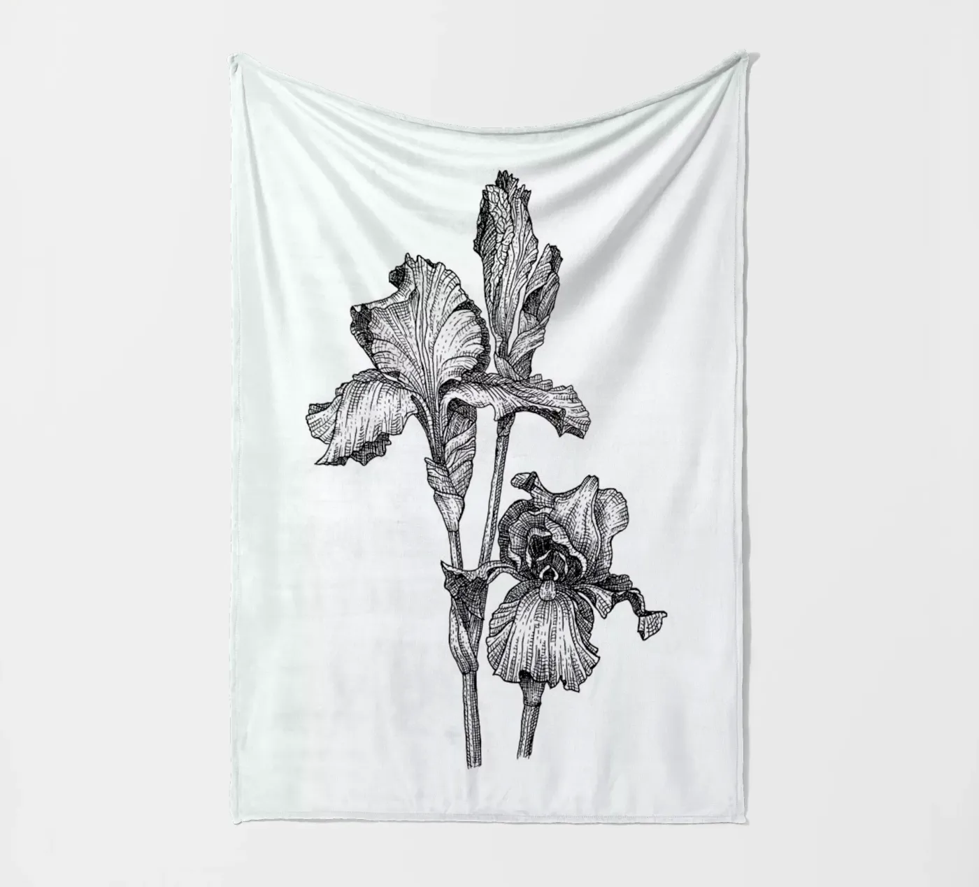 Orchids Fleecedecke von Pen & Ink