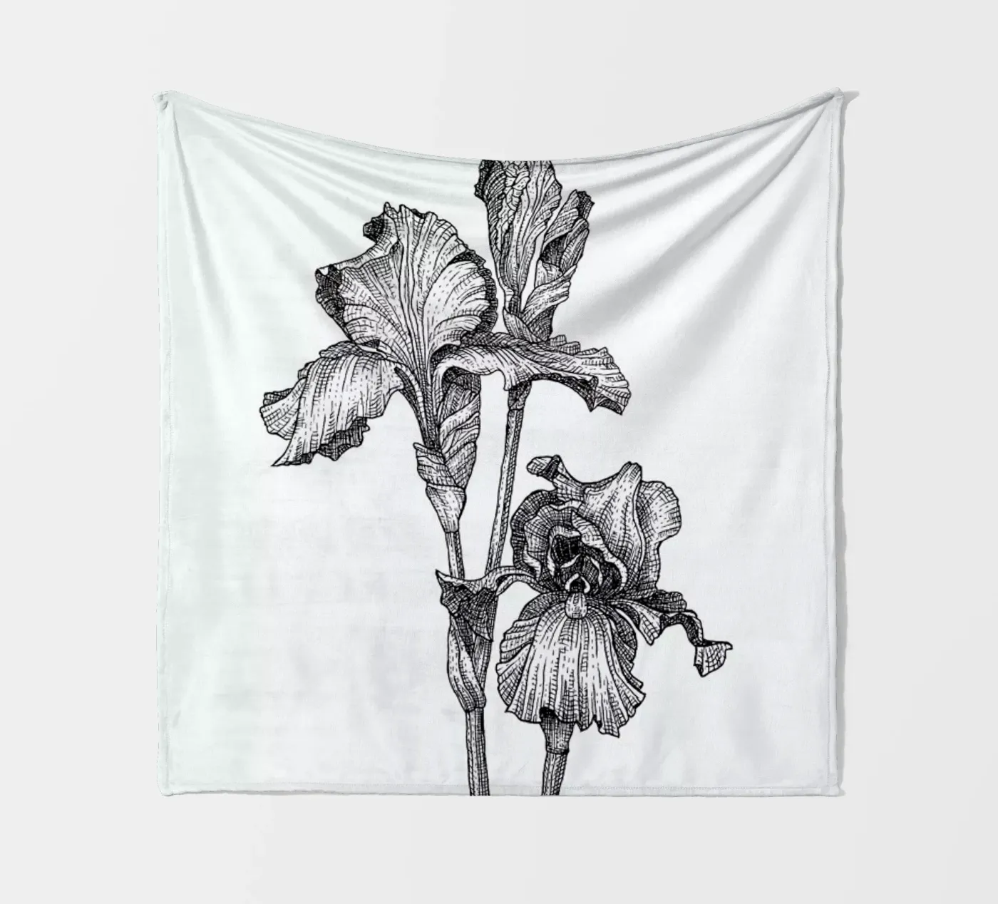 Orchids Fleecedecke von Pen & Ink