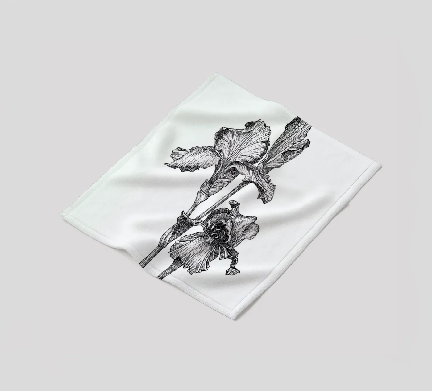 Orchids Fleecedecke von Pen & Ink