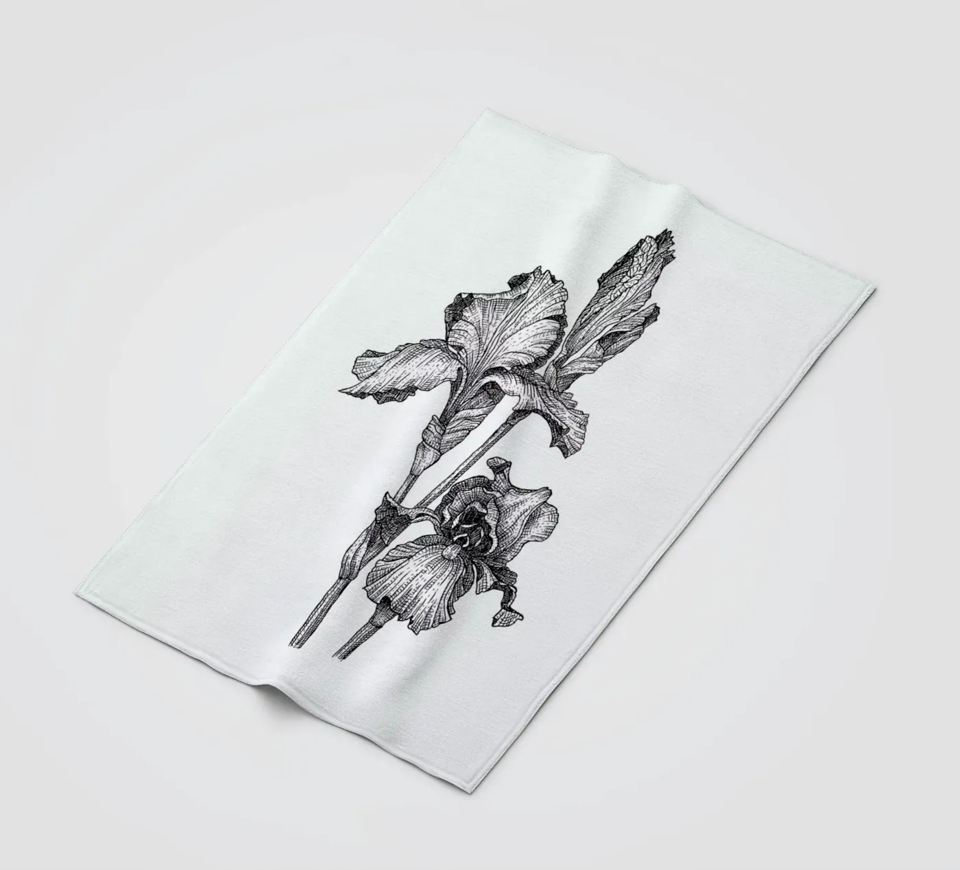 Orchids Fleecedecke von Pen & Ink