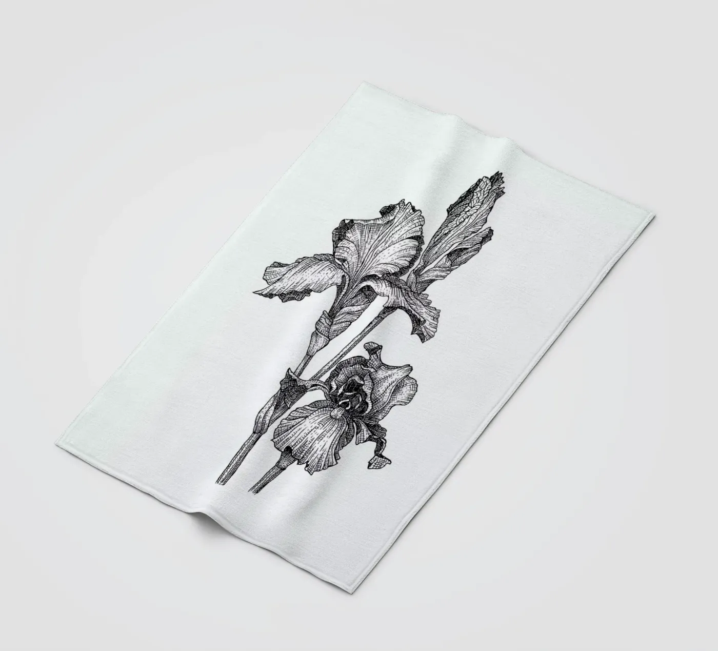 Orchids Fleecedecke von Pen & Ink