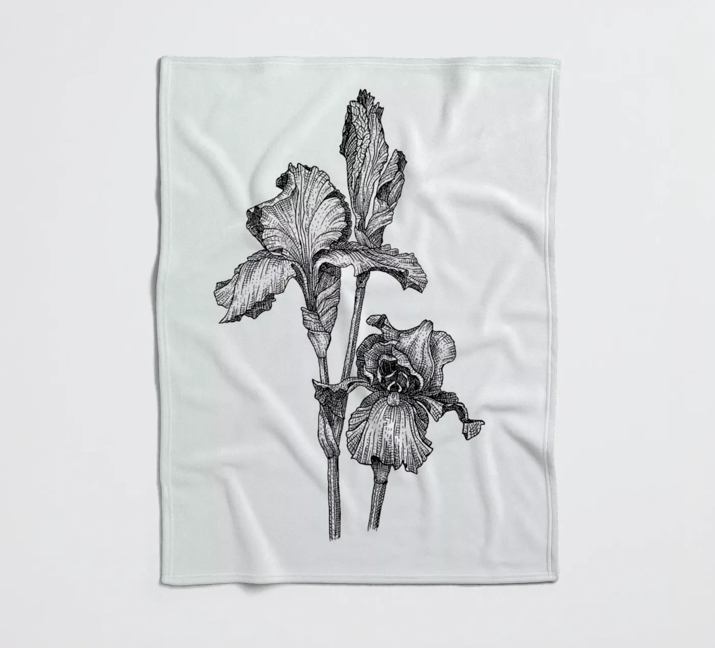 Orchids Fleecedecke von Pen & Ink