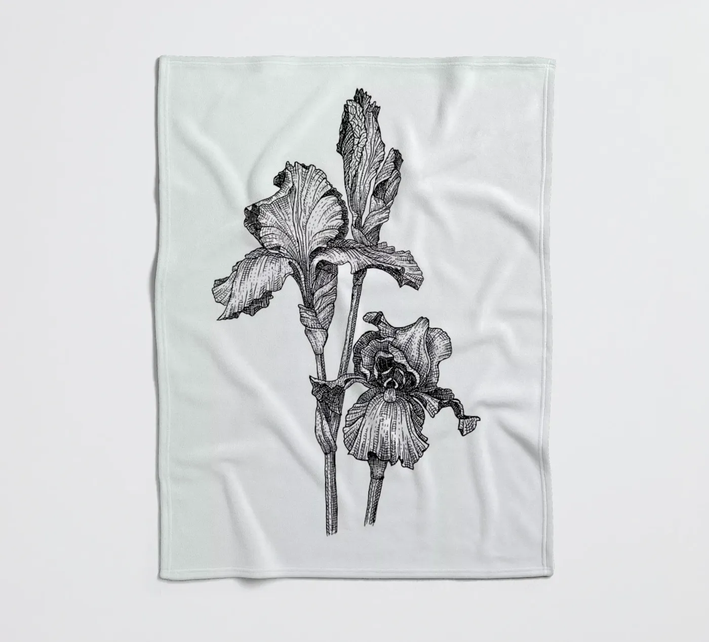 Orchids Fleecedecke von Pen & Ink