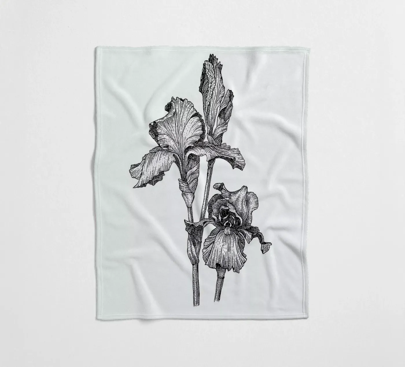 Orchids Fleecedecke von Pen & Ink