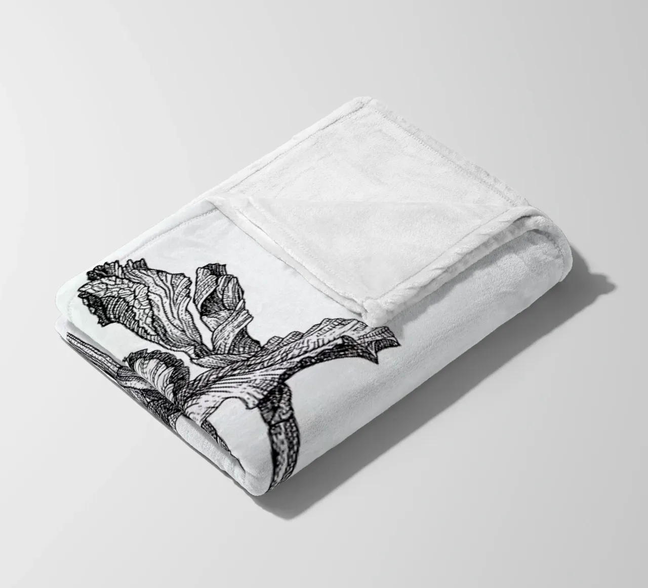 Orchids coperta in pile da Pen & Ink