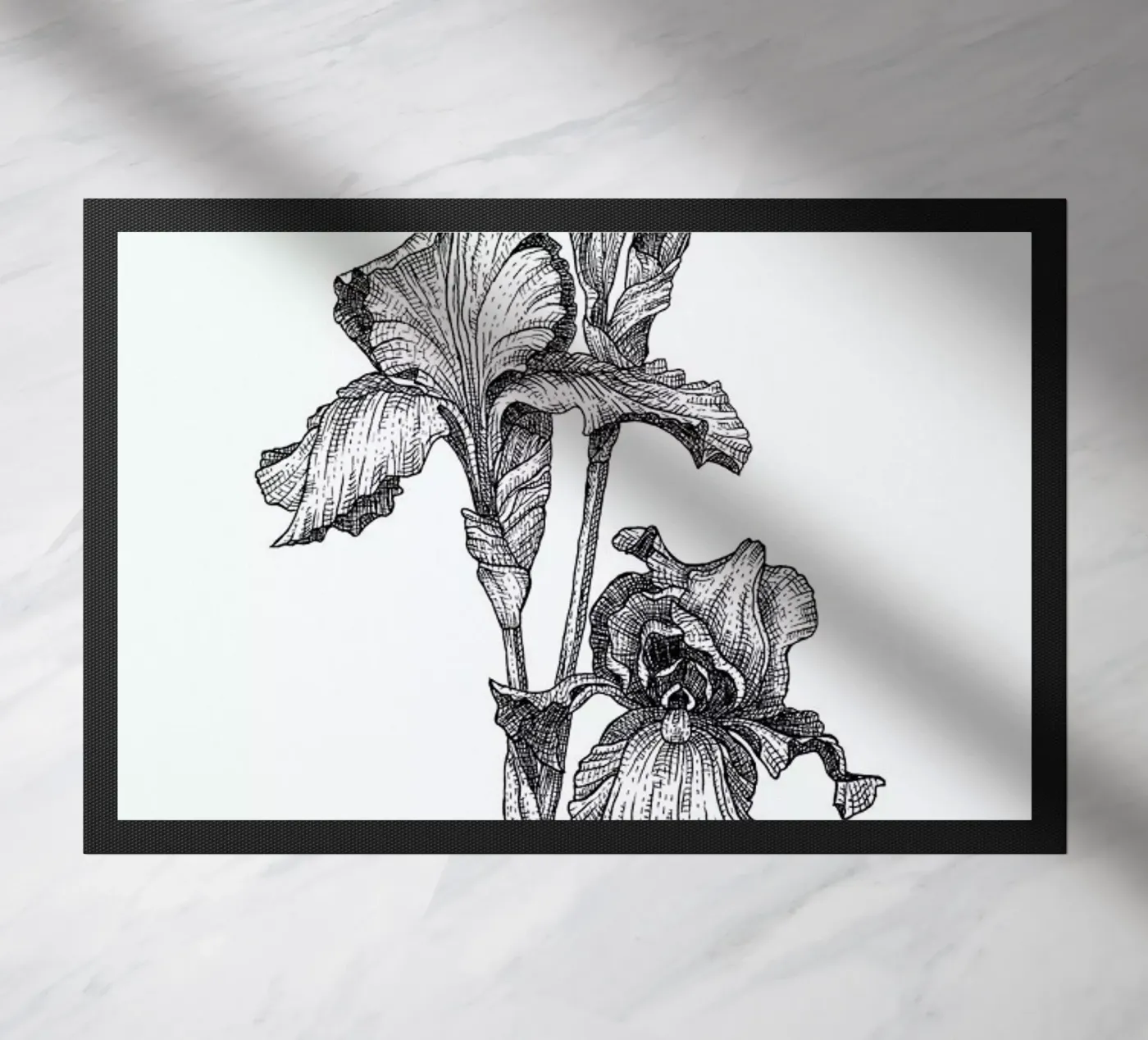 Orchids doormat by Pen & Ink