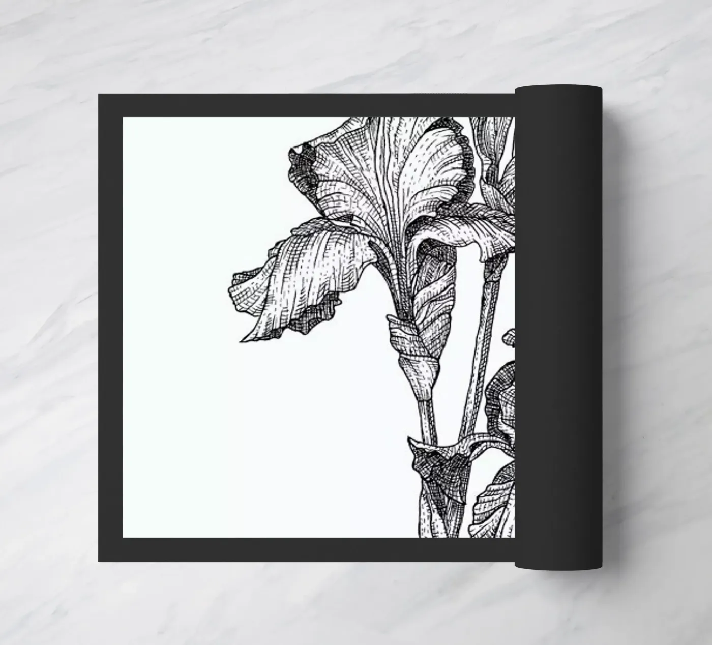 Orchids doormat by Pen & Ink