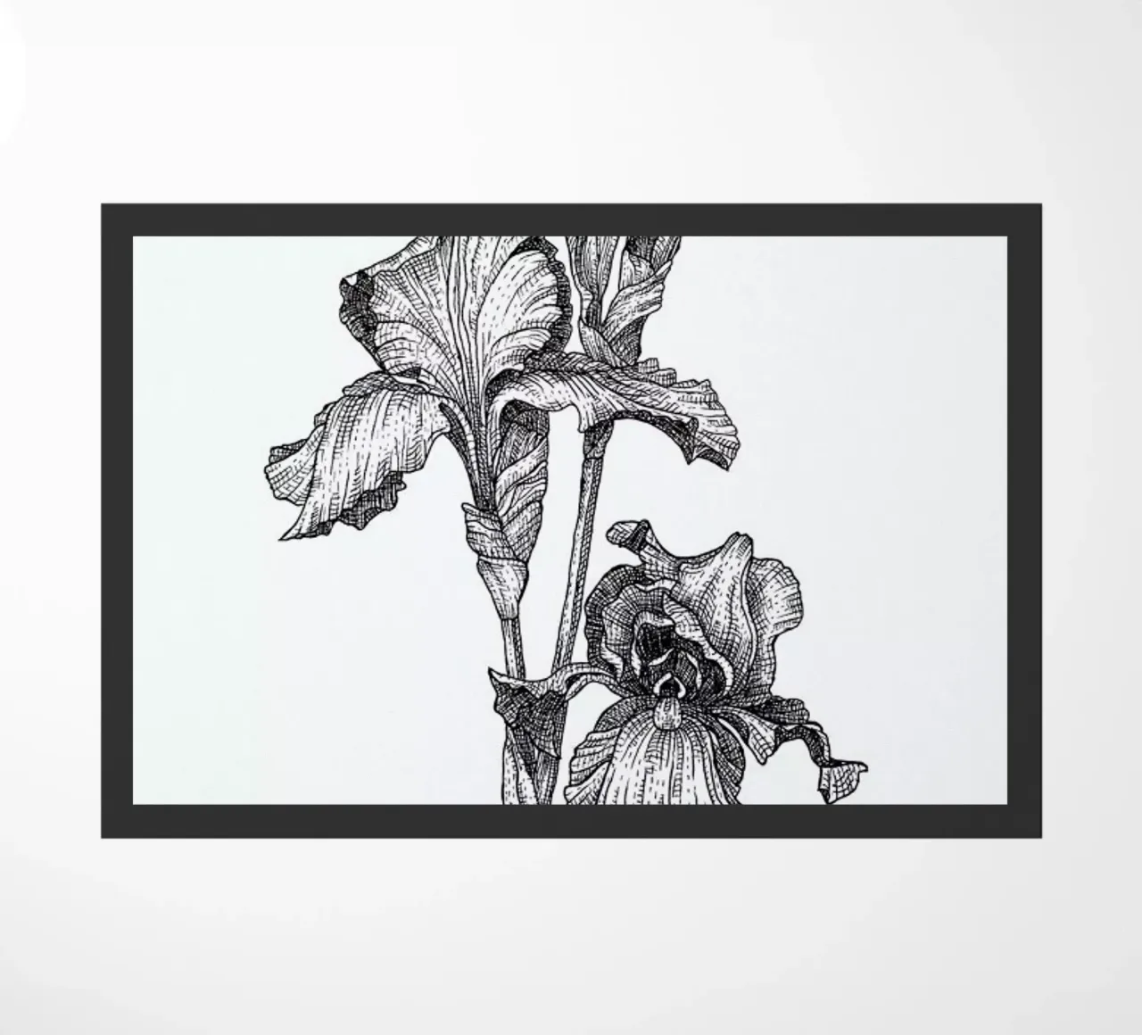 Orchids doormat by Pen & Ink