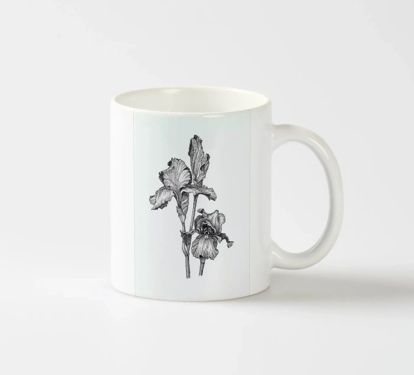 Orchids ceramic mug by Pen & Ink