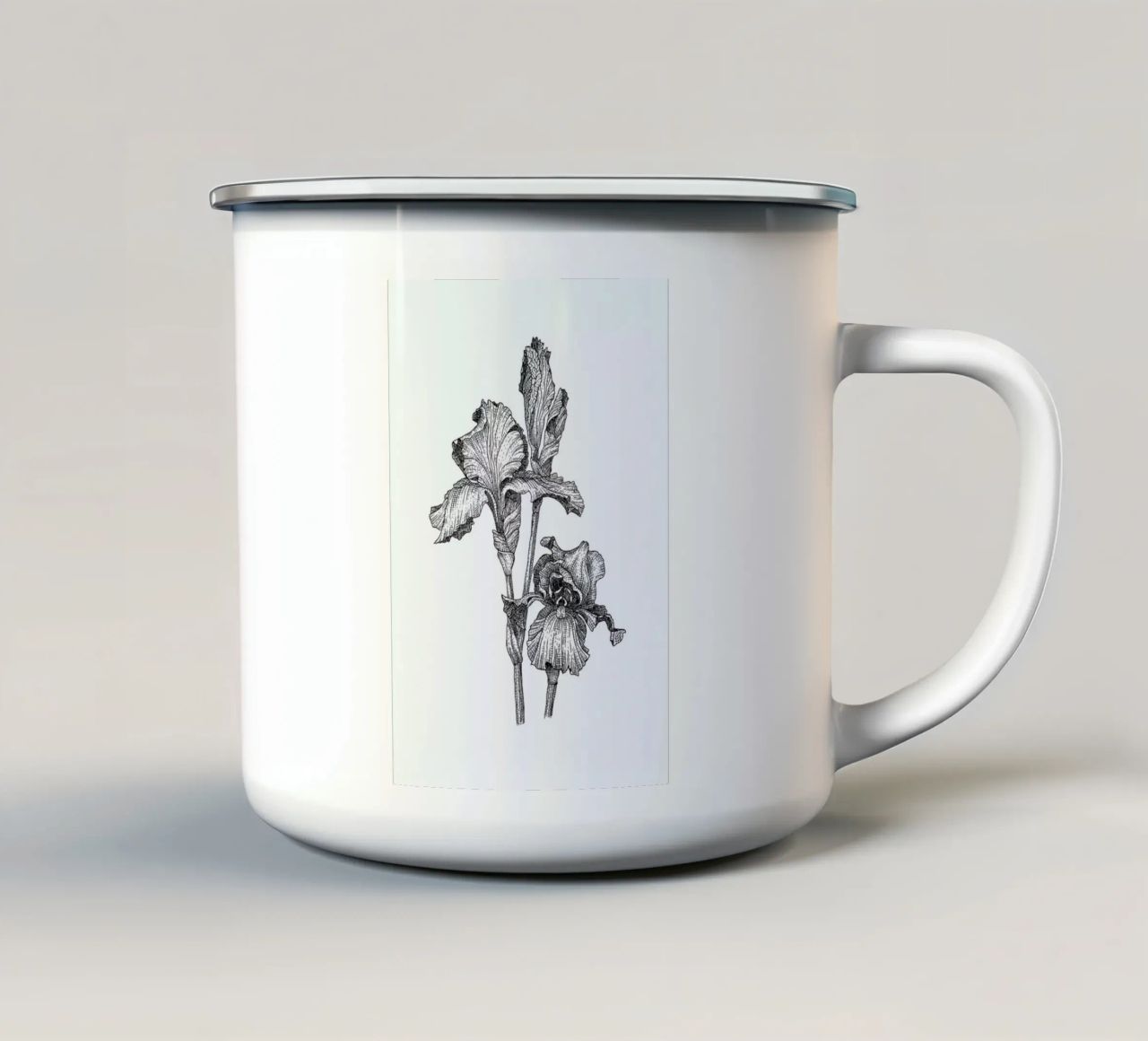 Orchids tazza in smalto da Pen & Ink