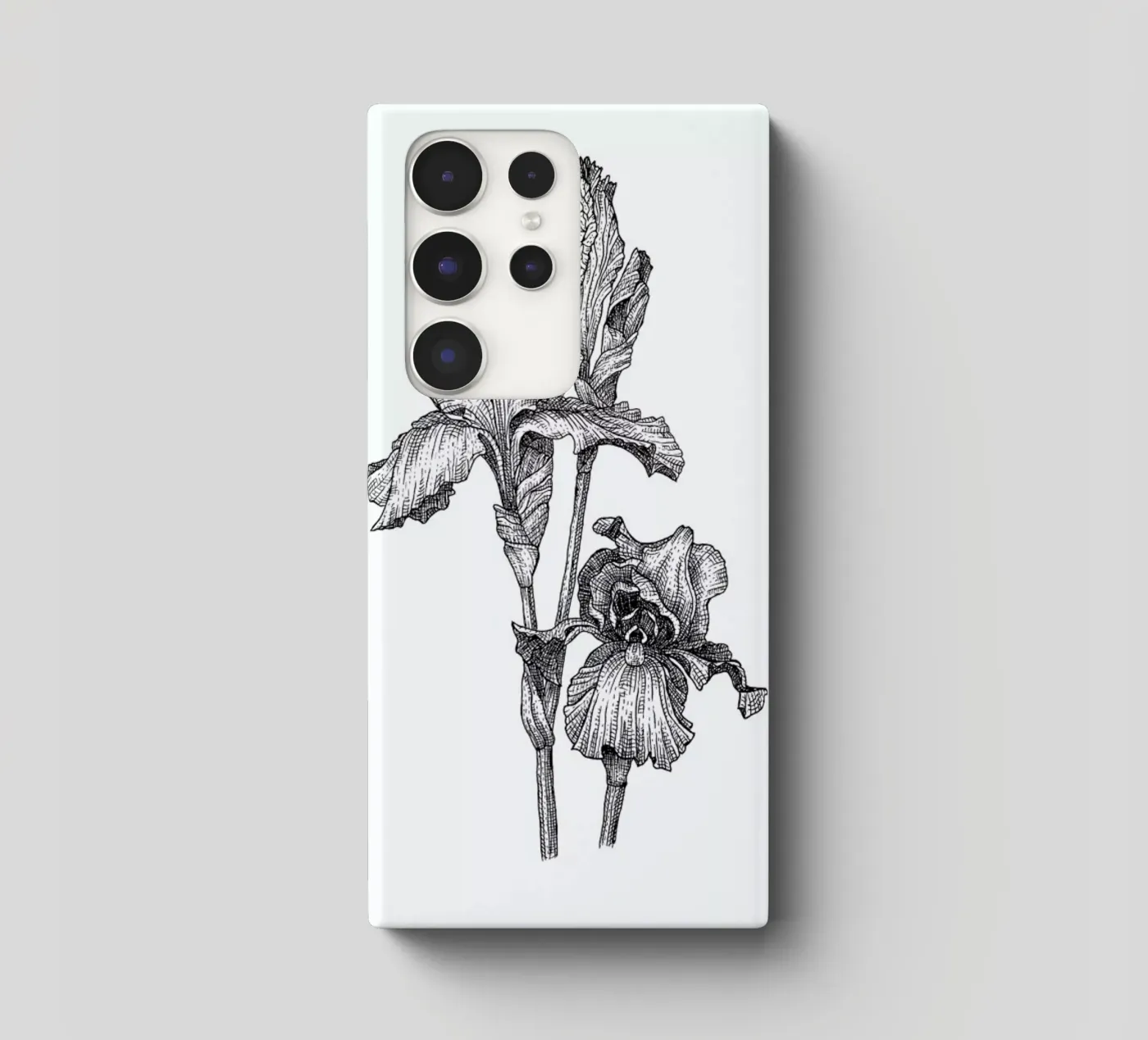 Orchids cover samsung da Pen & Ink