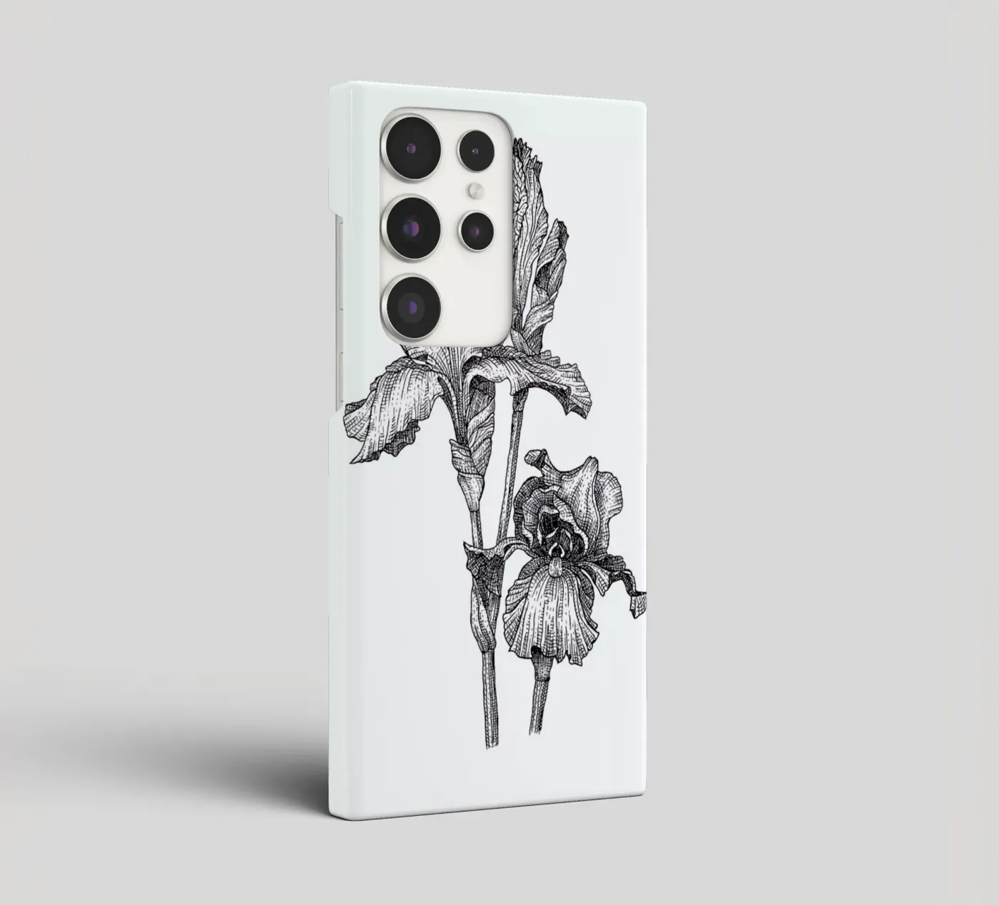 Orchids cover samsung da Pen & Ink