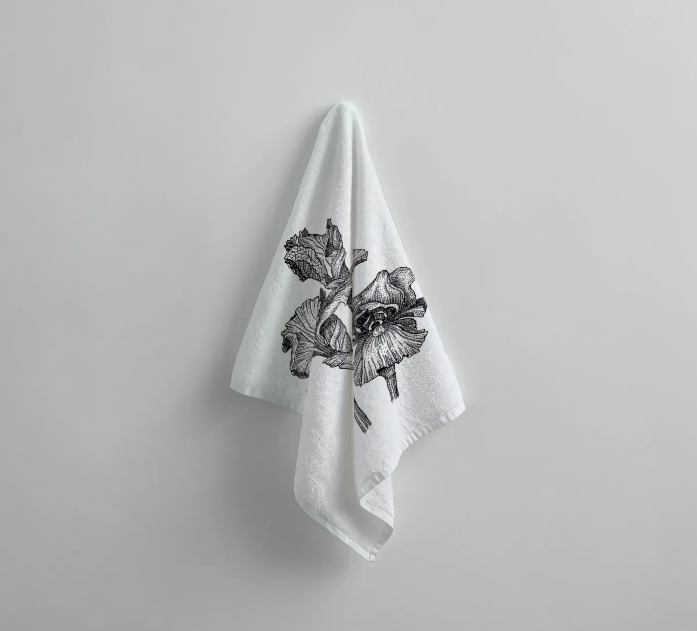 Orchids towel by Pen & Ink