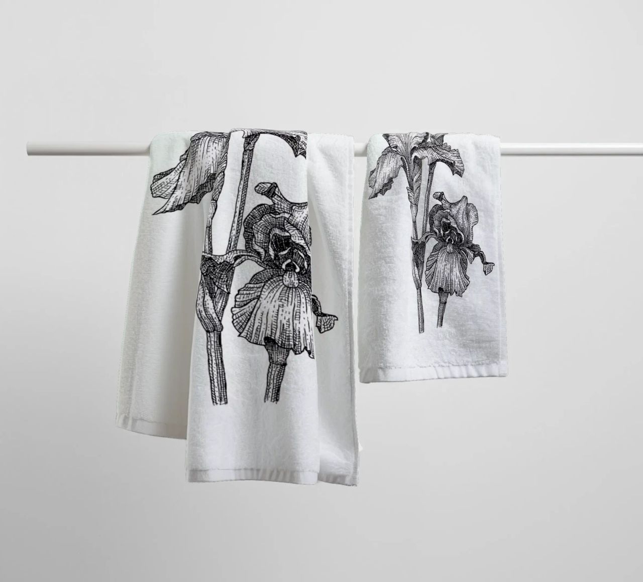 Orchids asciugamano da bagno da Pen & Ink
